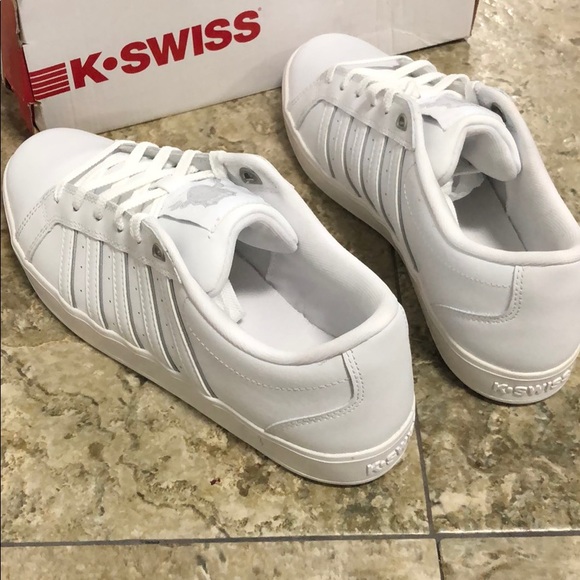 New K-SWISS damaged GALLEN III MENS LOW WHITE SNEAKER SHOE - Picture 5 of 11